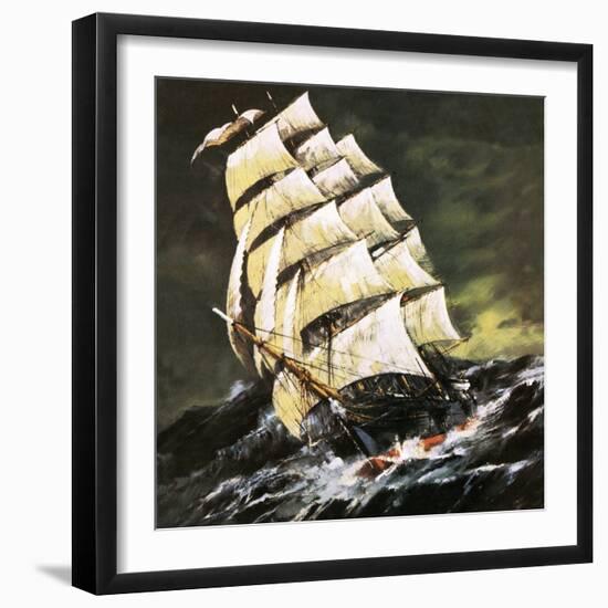 Tea Clipper-English School-Framed Giclee Print