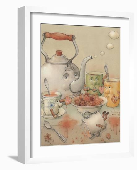 Tea Club, 2003-Kestutis Kasparavicius-Framed Giclee Print