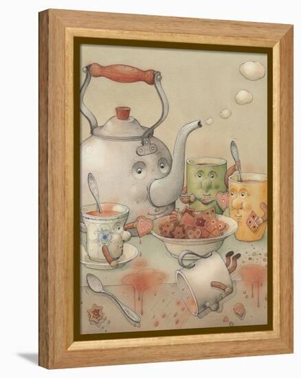 Tea Club, 2003-Kestutis Kasparavicius-Framed Premier Image Canvas