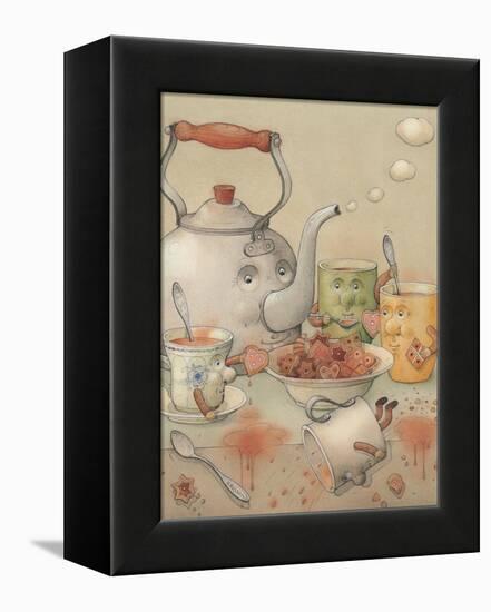 Tea Club, 2003-Kestutis Kasparavicius-Framed Premier Image Canvas