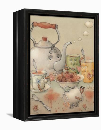 Tea Club, 2003-Kestutis Kasparavicius-Framed Premier Image Canvas