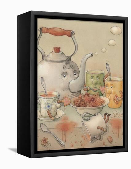 Tea Club, 2003-Kestutis Kasparavicius-Framed Premier Image Canvas