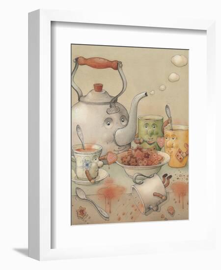 Tea Club, 2003-Kestutis Kasparavicius-Framed Premium Giclee Print