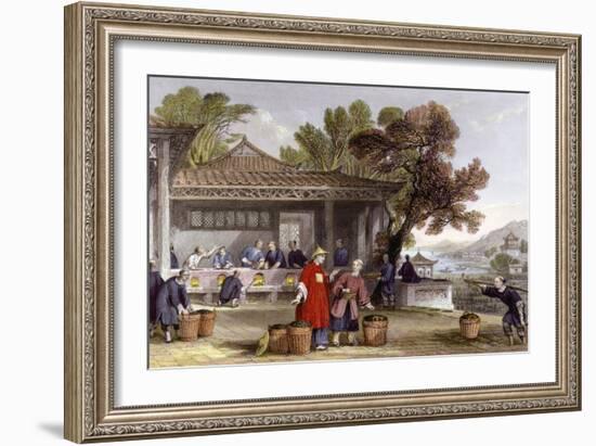 Tea Culture Preparation-Thomas Allom-Framed Art Print