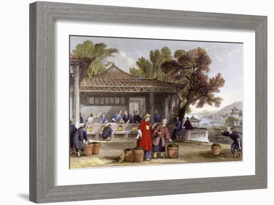 Tea Culture Preparation-Thomas Allom-Framed Art Print