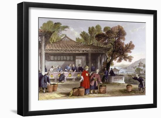 Tea Culture Preparation-Thomas Allom-Framed Art Print