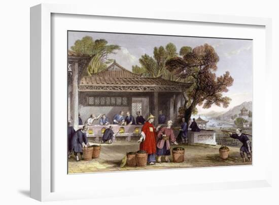 Tea Culture Preparation-Thomas Allom-Framed Art Print