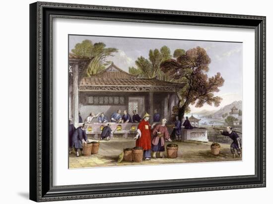 Tea Culture Preparation-Thomas Allom-Framed Art Print