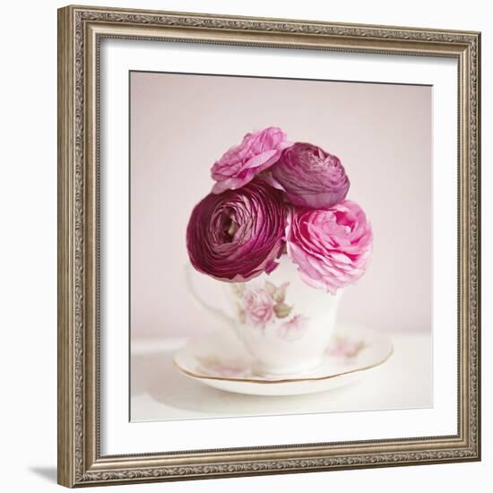 Tea Cup Posies-Susannah Tucker-Framed Art Print