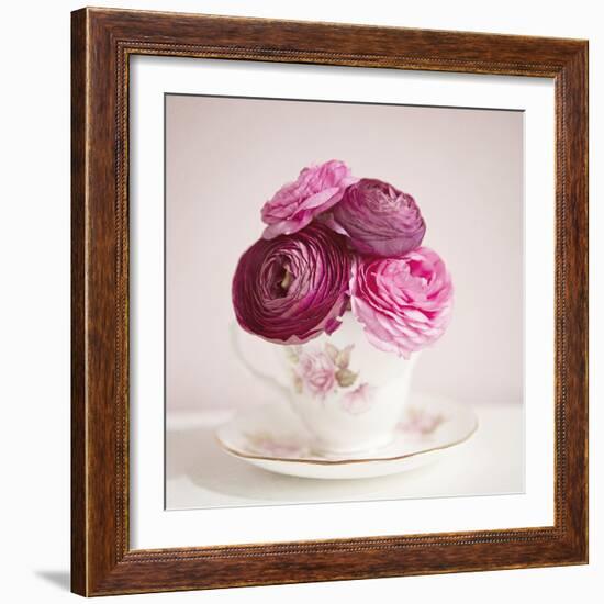 Tea Cup Posies-Susannah Tucker-Framed Art Print