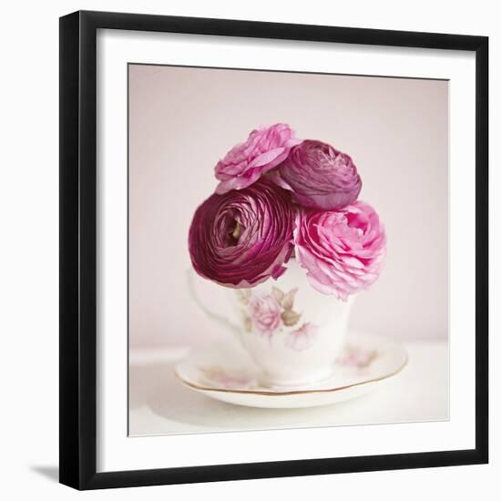 Tea Cup Posies-Susannah Tucker-Framed Art Print