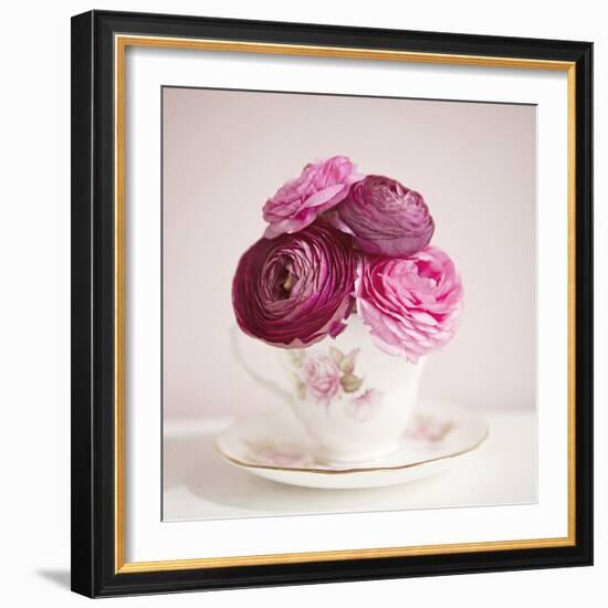 Tea Cup Posies-Susannah Tucker-Framed Art Print