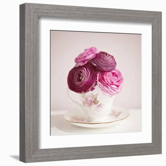 Tea Cup Posies-Susannah Tucker-Framed Art Print