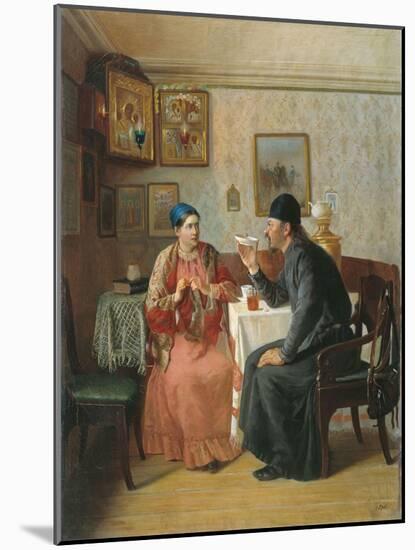 Tea Drinking, 1895-Alexey Avvakumovich Naumov-Mounted Giclee Print