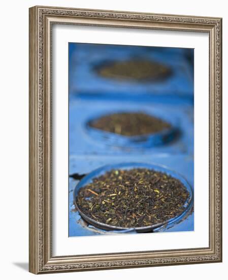 Tea for Sale in Market, Darjeeling, West Bengal, India-Jane Sweeney-Framed Photographic Print