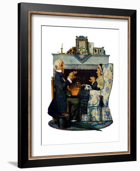 "Tea for Two" or "Tea Time", October 22,1927-Norman Rockwell-Framed Giclee Print