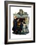"Tea for Two" or "Tea Time", October 22,1927-Norman Rockwell-Framed Giclee Print