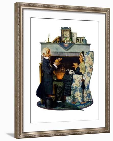 "Tea for Two" or "Tea Time", October 22,1927-Norman Rockwell-Framed Giclee Print