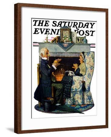 Norman Rockwell Saturday Evening Post Print TEA TIME