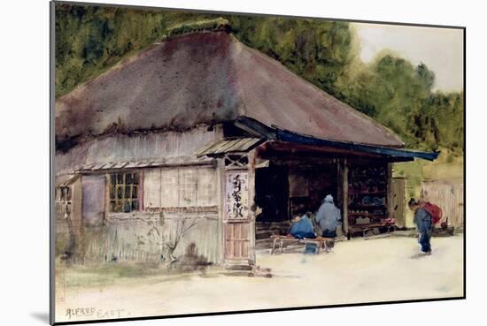 Tea-House in the Village of Hakone, c.1889-Sir Alfred East-Mounted Giclee Print