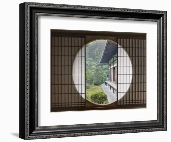 Tea House Window, Sesshuji Temple, Kyoto, Japan-Rob Tilley-Framed Photographic Print