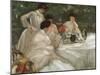 Tea in the Garden-Frederick Carl Frieseke-Mounted Giclee Print