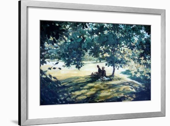 Tea In The Garden-Richard Willis-Framed Giclee Print