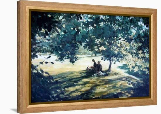 Tea In The Garden-Richard Willis-Framed Premier Image Canvas