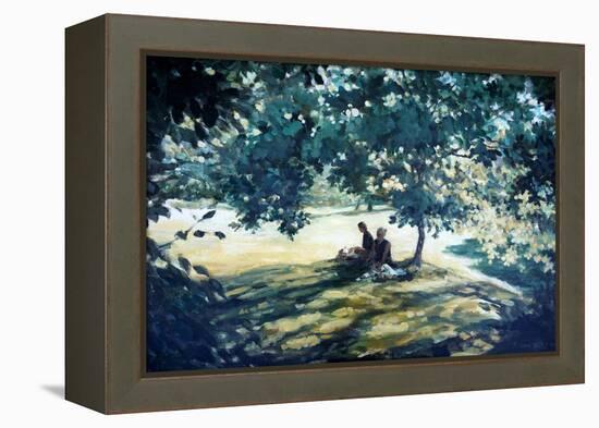 Tea In The Garden-Richard Willis-Framed Premier Image Canvas