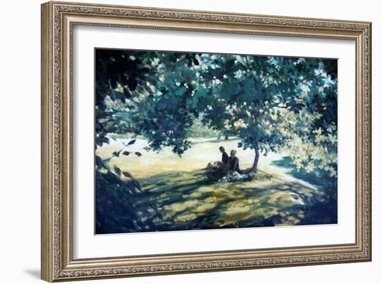 Tea In The Garden-Richard Willis-Framed Giclee Print