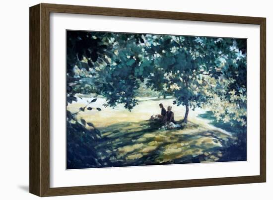 Tea In The Garden-Richard Willis-Framed Giclee Print