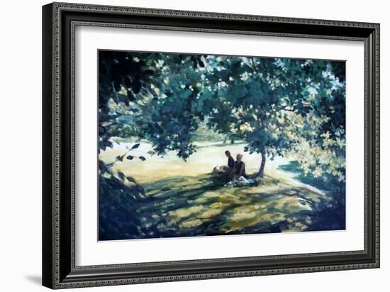 Tea In The Garden-Richard Willis-Framed Giclee Print