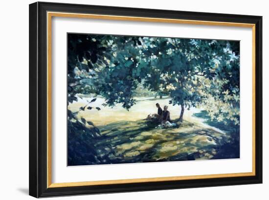 Tea In The Garden-Richard Willis-Framed Giclee Print