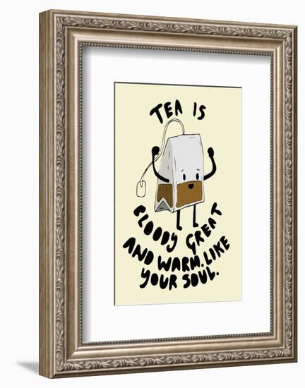 Tea Is Great - Tom Cronin Doodles Cartoon Print-Tom Cronin-Framed Giclee Print