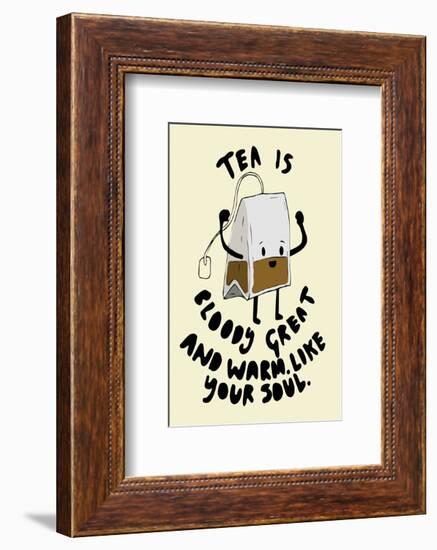 Tea Is Great - Tom Cronin Doodles Cartoon Print-Tom Cronin-Framed Giclee Print