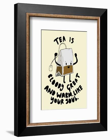 Tea Is Great - Tom Cronin Doodles Cartoon Print-Tom Cronin-Framed Giclee Print