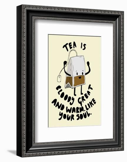 Tea Is Great - Tom Cronin Doodles Cartoon Print-Tom Cronin-Framed Giclee Print