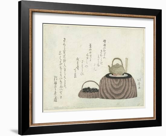 Tea Kettle on the Stove-Shotei Hokuju-Framed Giclee Print