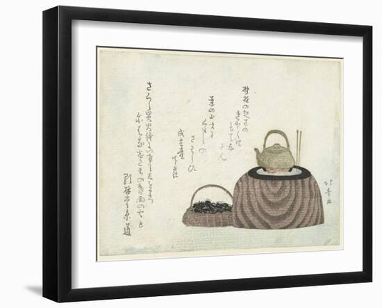 Tea Kettle on the Stove-Shotei Hokuju-Framed Giclee Print