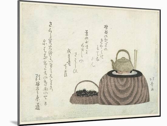 Tea Kettle on the Stove-Shotei Hokuju-Mounted Giclee Print