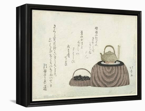Tea Kettle on the Stove-Shotei Hokuju-Framed Premier Image Canvas