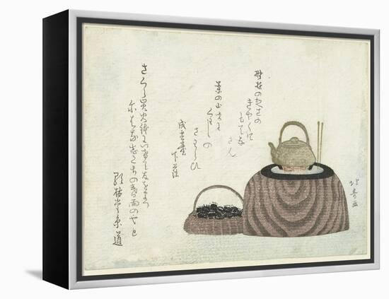 Tea Kettle on the Stove-Shotei Hokuju-Framed Premier Image Canvas