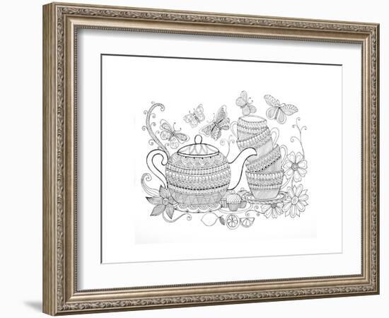 Tea Kettle5-Neeti Goswami-Framed Art Print