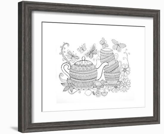 Tea Kettle5-Neeti Goswami-Framed Art Print