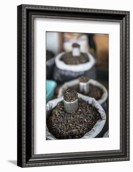 Tea Leaves in Hpa an Morning Market, Kayin State (Karen State), Myanmar (Burma), Asia-Matthew Williams-Ellis-Framed Photographic Print