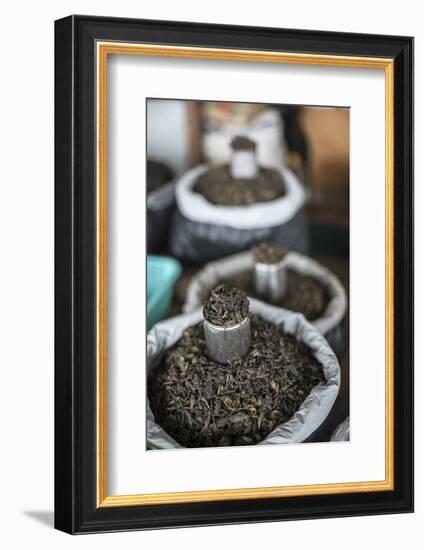 Tea Leaves in Hpa an Morning Market, Kayin State (Karen State), Myanmar (Burma), Asia-Matthew Williams-Ellis-Framed Photographic Print