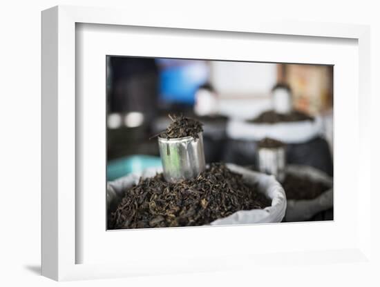 Tea Leaves in Hpa an Morning Market, Kayin State (Karen State), Myanmar (Burma), Asia-Matthew Williams-Ellis-Framed Photographic Print