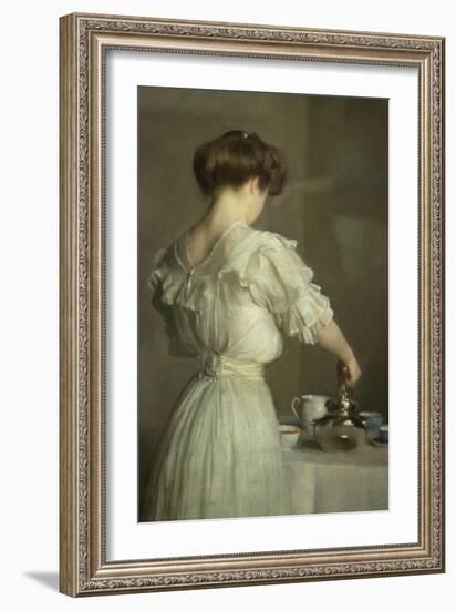 Tea Leaves-William McGregor Paxton-Framed Art Print