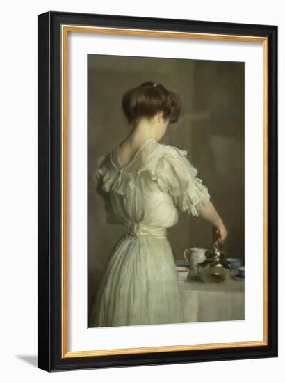 Tea Leaves-William McGregor Paxton-Framed Art Print