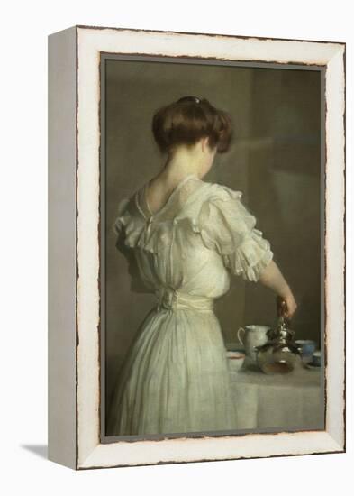 Tea Leaves-William McGregor Paxton-Framed Stretched Canvas